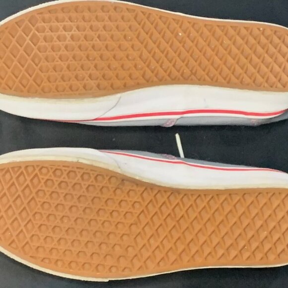 Gray & Pink Vans Off The Wall‎ Sneakers Excellent Condition Womens size 10 - Picture 3 of 5